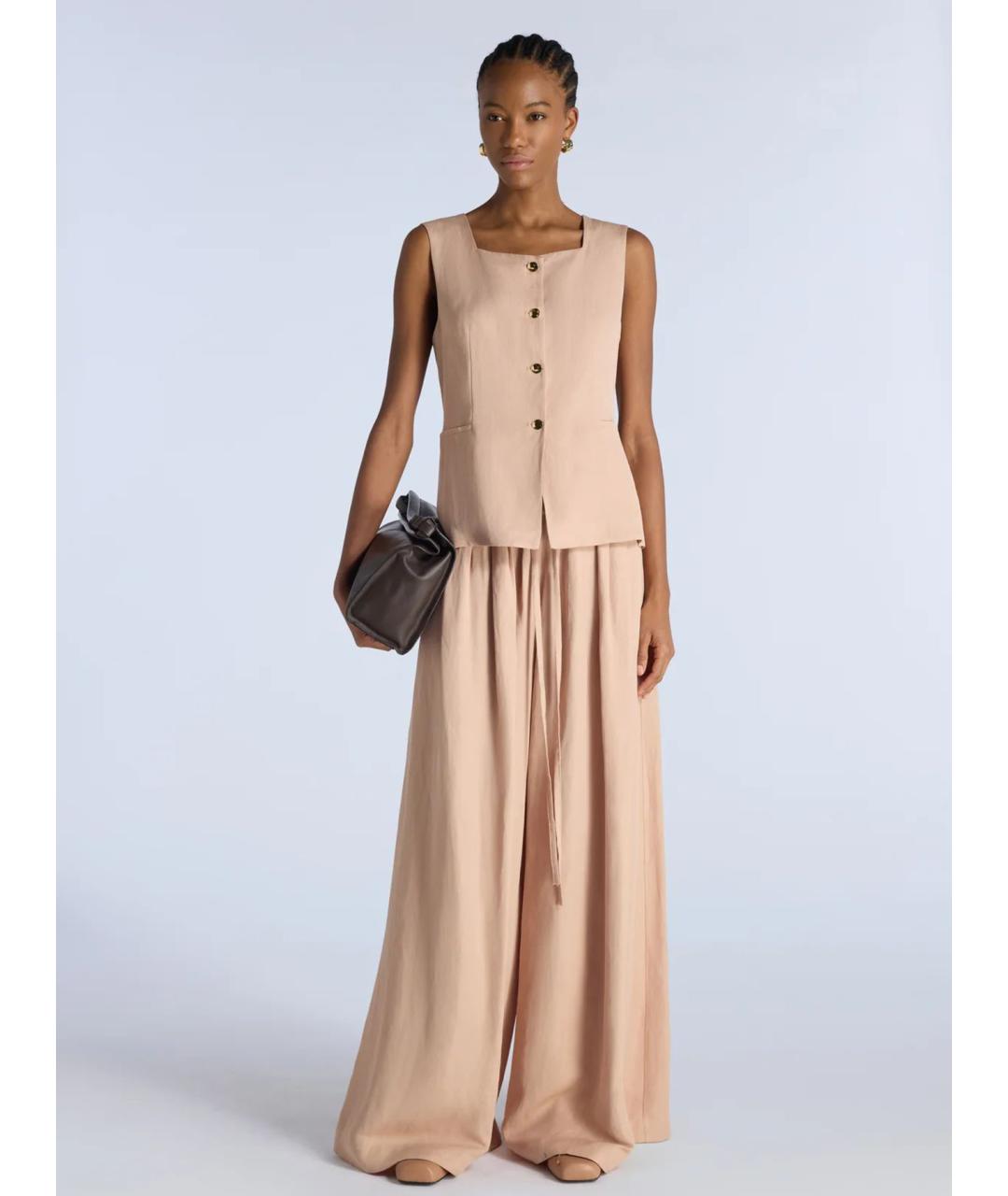 LIVIANA CONTI Розовая вискозная жилетка, фото 2