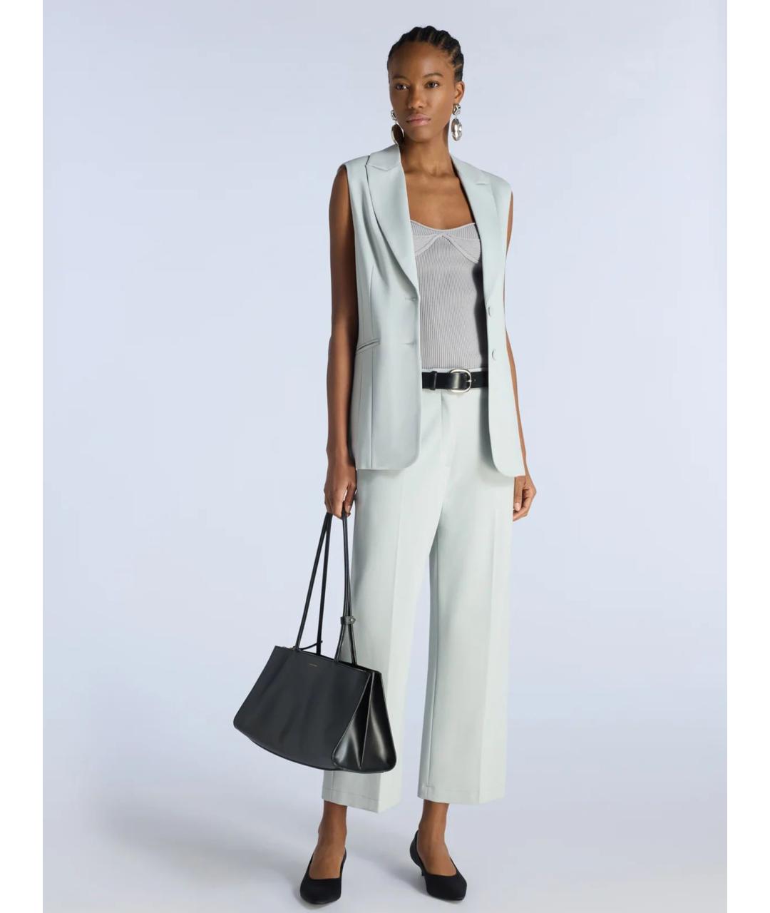 LIVIANA CONTI Голубая вискозная жилетка, фото 2