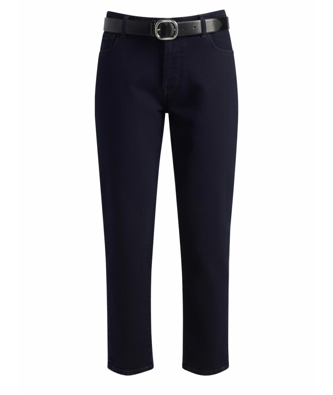 LIVIANA CONTI Темно-синие хлопковые джинсы слим, фото 1