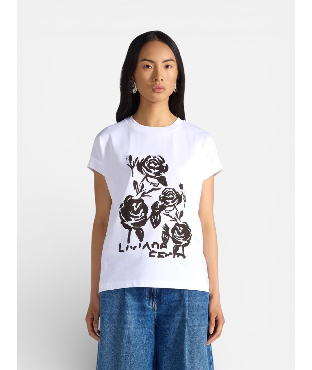 LIVIANA CONTI Белая хлопковая футболка, фото 4