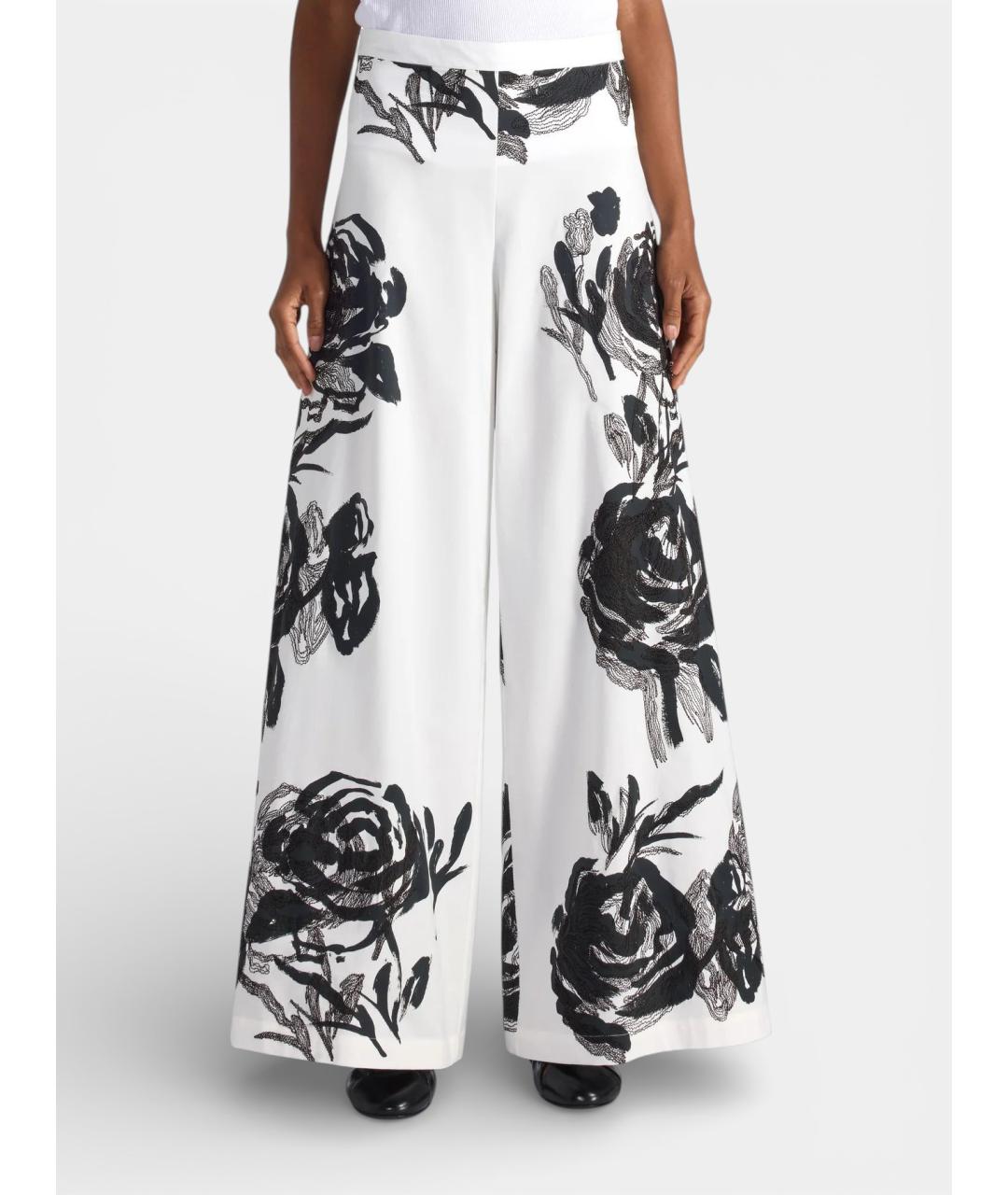 LIVIANA CONTI Мульти хлопковые брюки широкие, фото 5