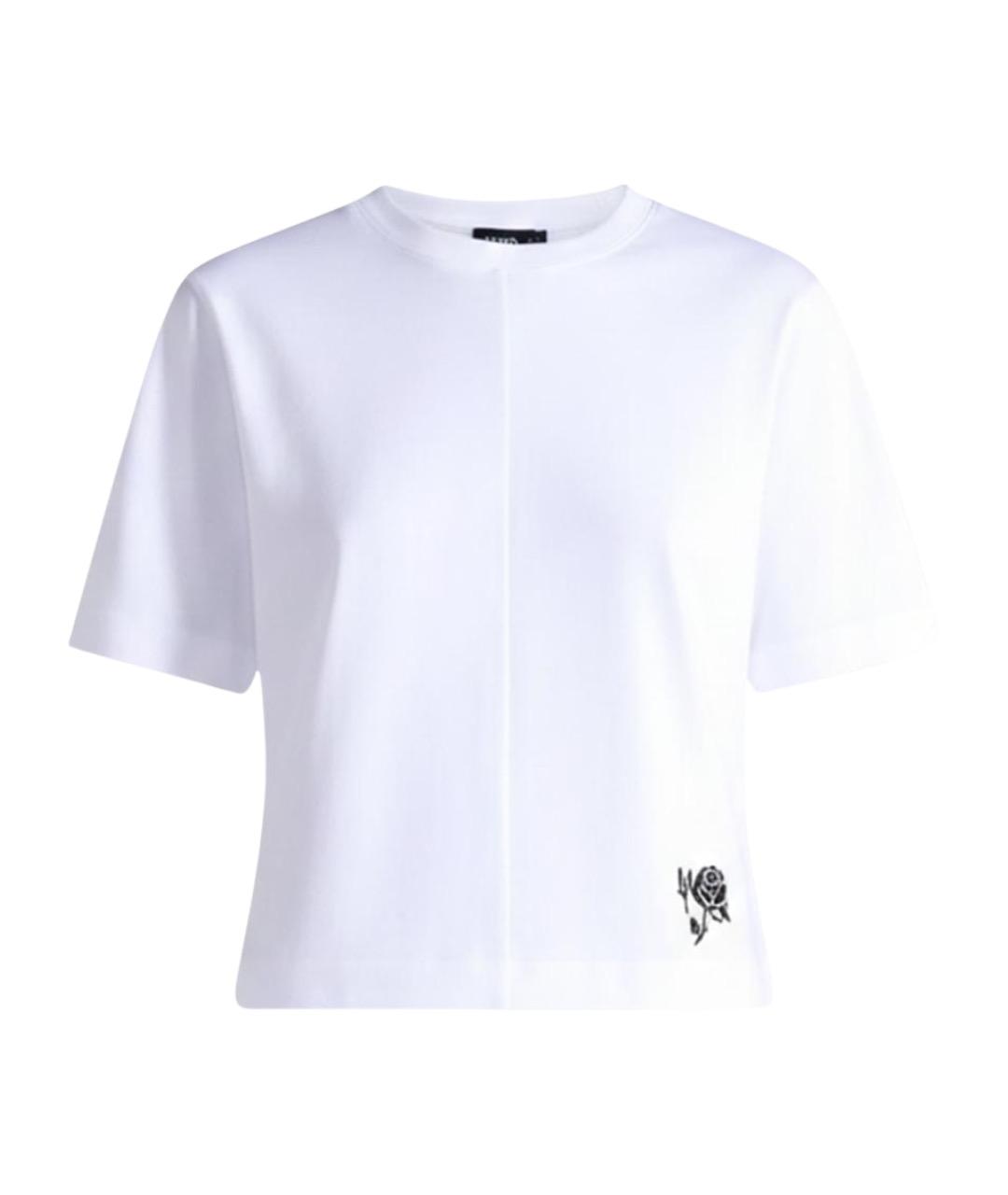 LIVIANA CONTI Белая хлопковая футболка, фото 1