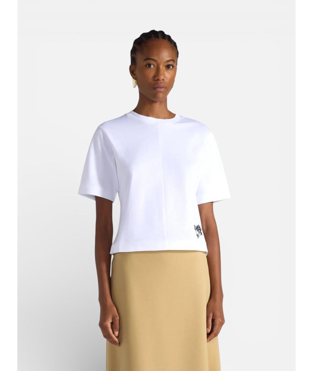 LIVIANA CONTI Белая хлопковая футболка, фото 4