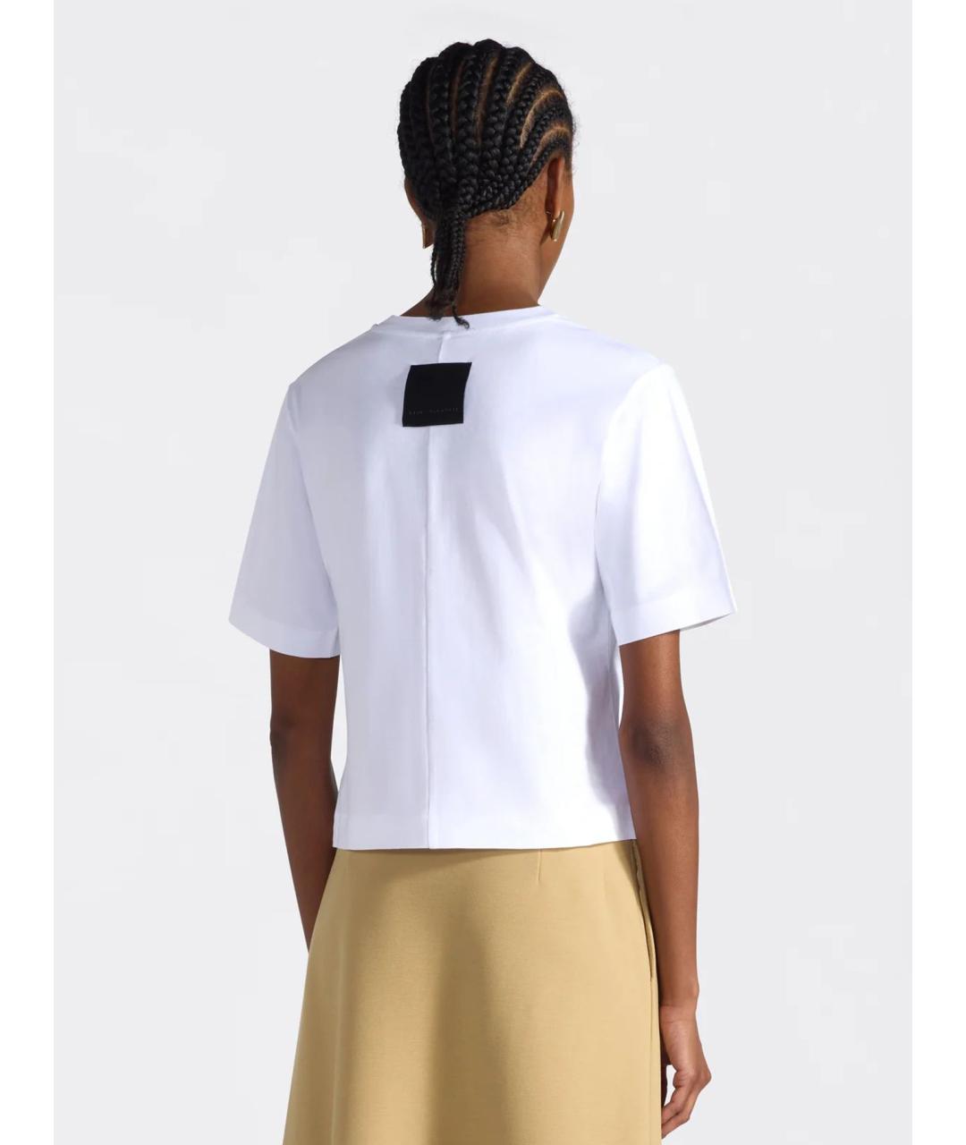 LIVIANA CONTI Белая хлопковая футболка, фото 2