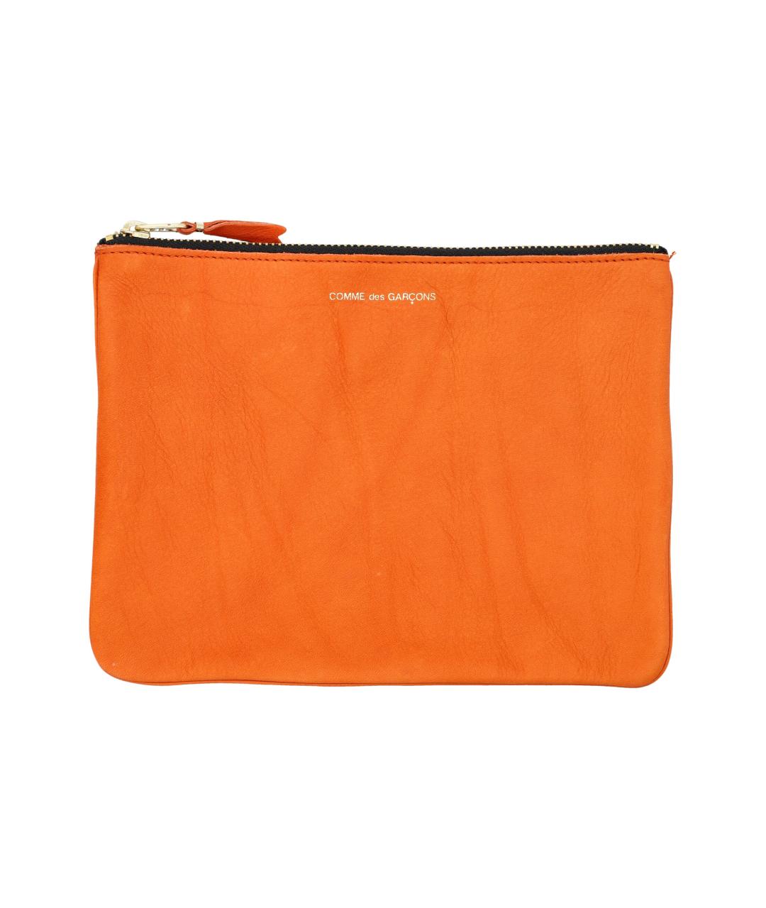 COMME DES GARÇONS WALLET Оранжевая кожаная папка для документов, фото 1
