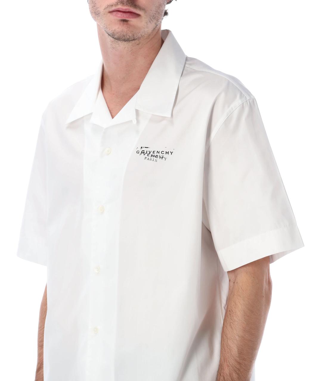 GIVENCHY Белая хлопковая кэжуал рубашка, фото 4