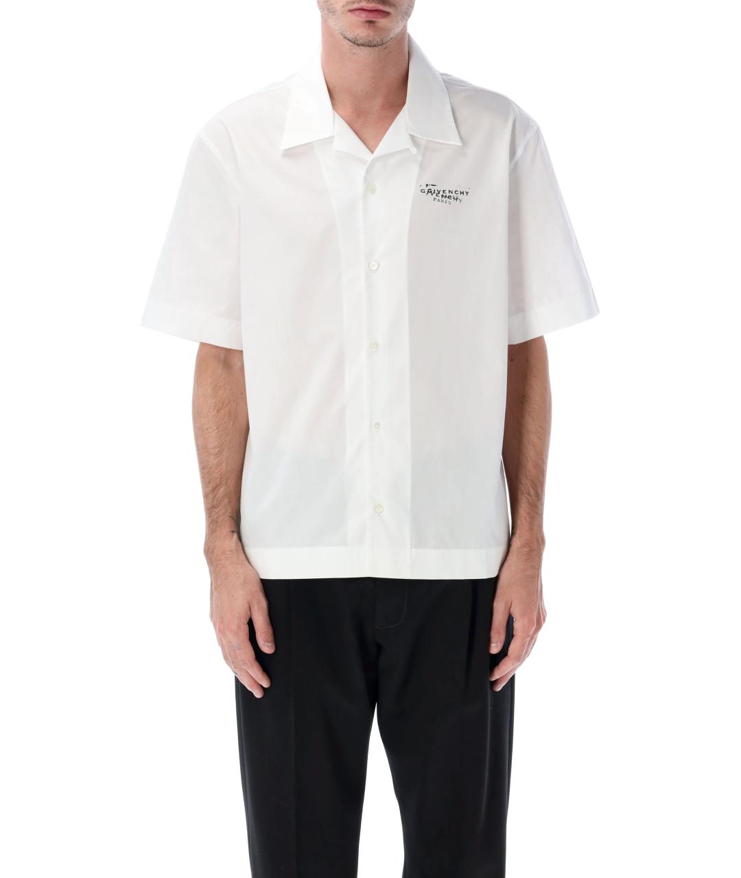 GIVENCHY Белая хлопковая кэжуал рубашка, фото 2