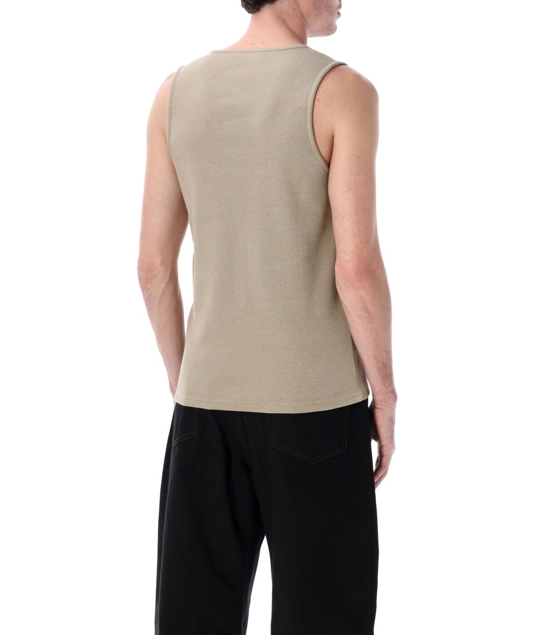 LEMAIRE Зеленая хлопковая майка, фото 2