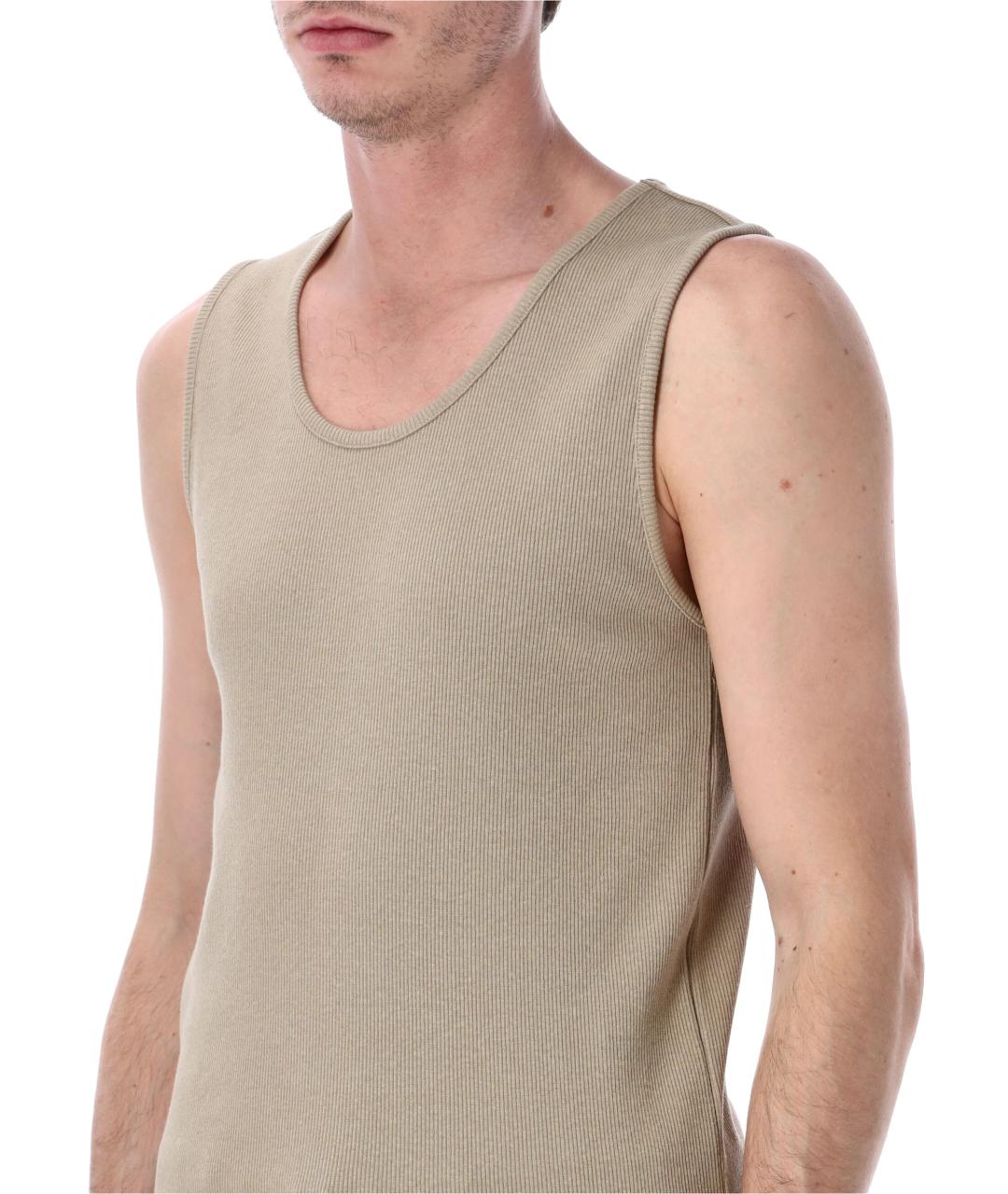 LEMAIRE Зеленая хлопковая майка, фото 3