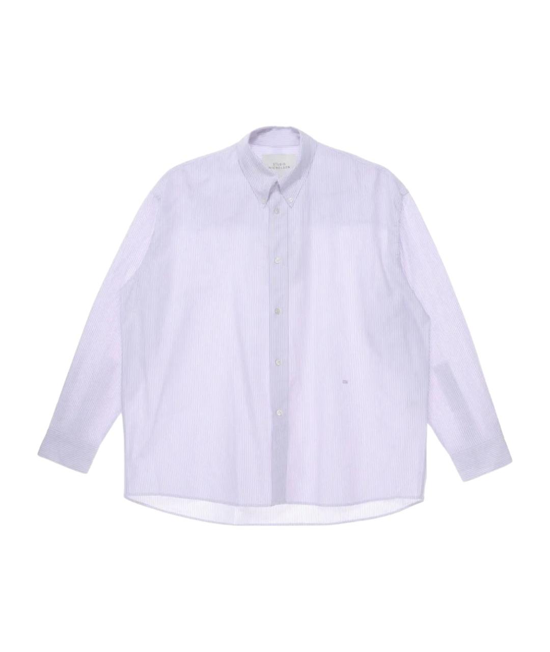 STUDIO NICHOLSON Фиолетовая хлопковая кэжуал рубашка, фото 1