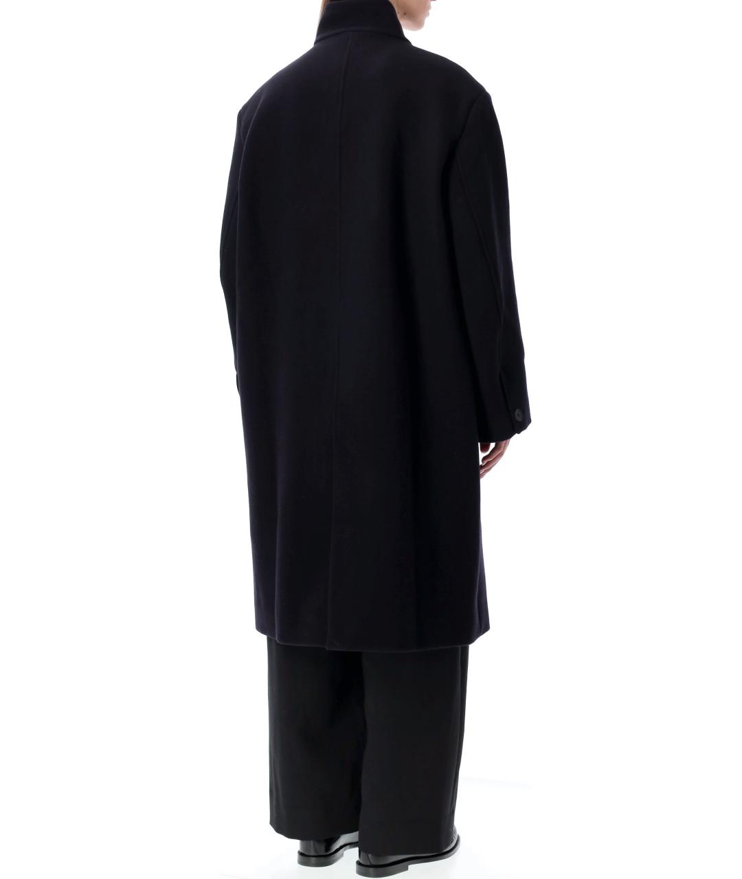 STUDIO NICHOLSON Темно-синее шерстяное пальто, фото 2
