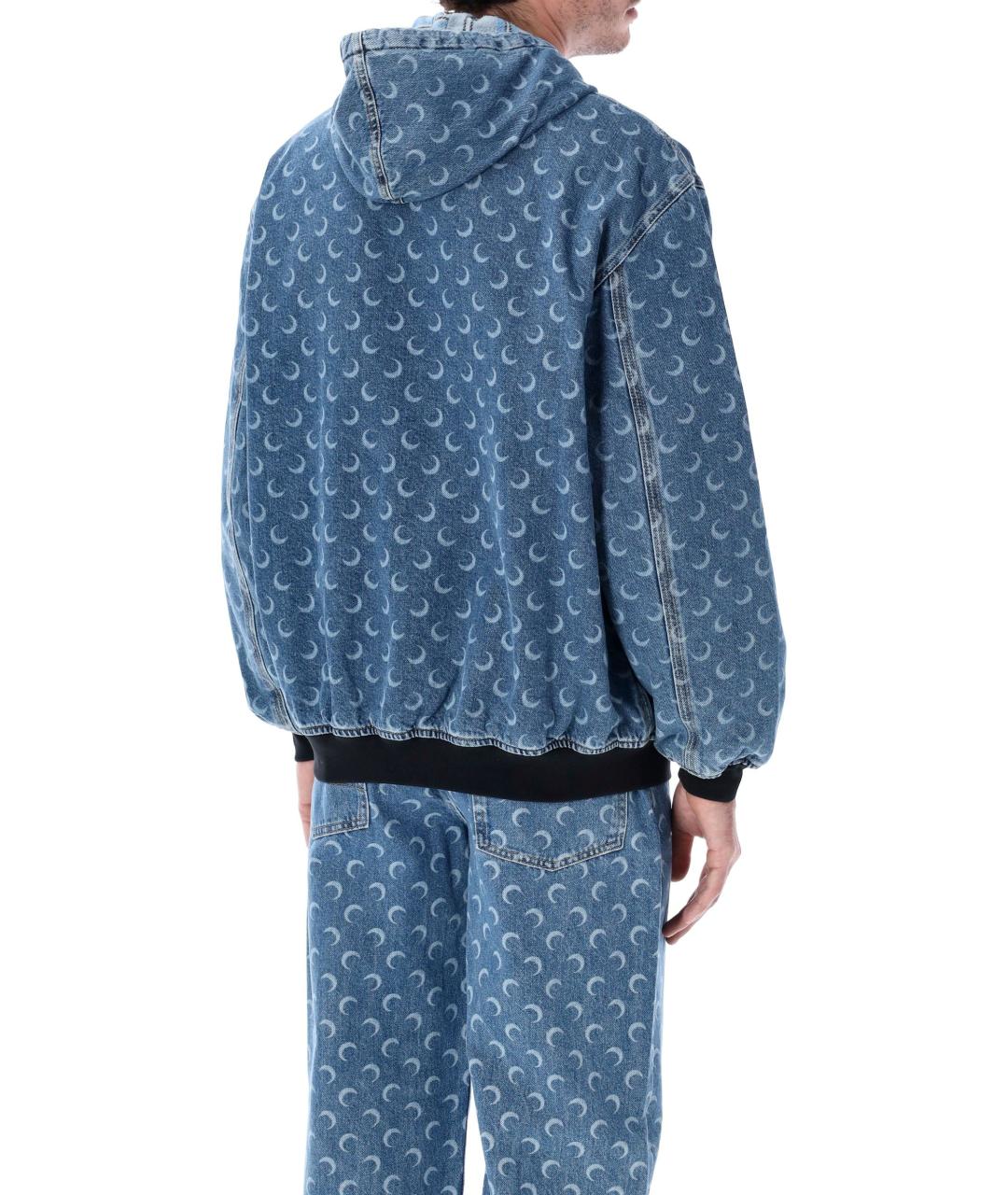 MARINE SERRE Синяя хлопковая куртка, фото 3