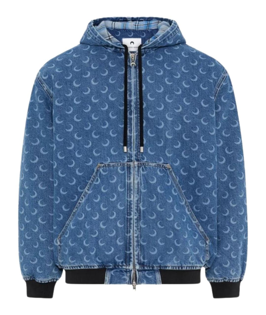 MARINE SERRE Синяя хлопковая куртка, фото 1