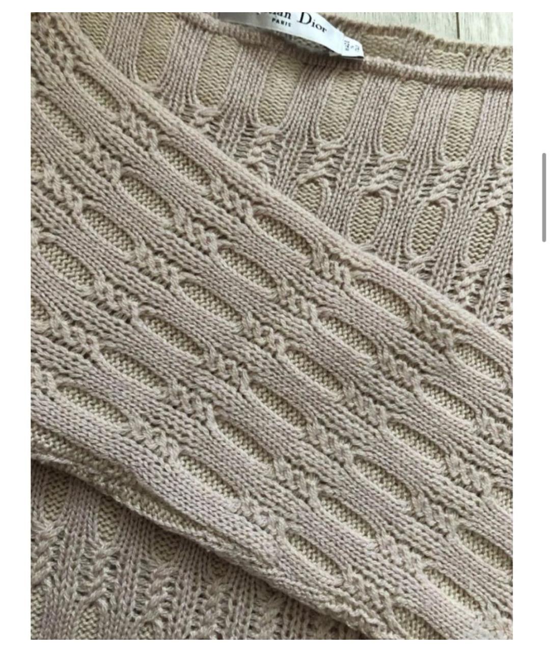 CHRISTIAN DIOR Розовый кашемировый джемпер / свитер, фото 4