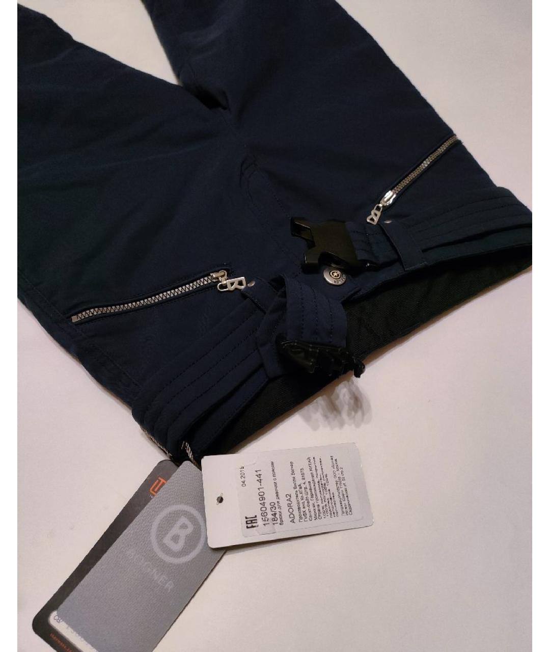 BOGNER Темно-синие полиэстеровые брюки и шорты, фото 6