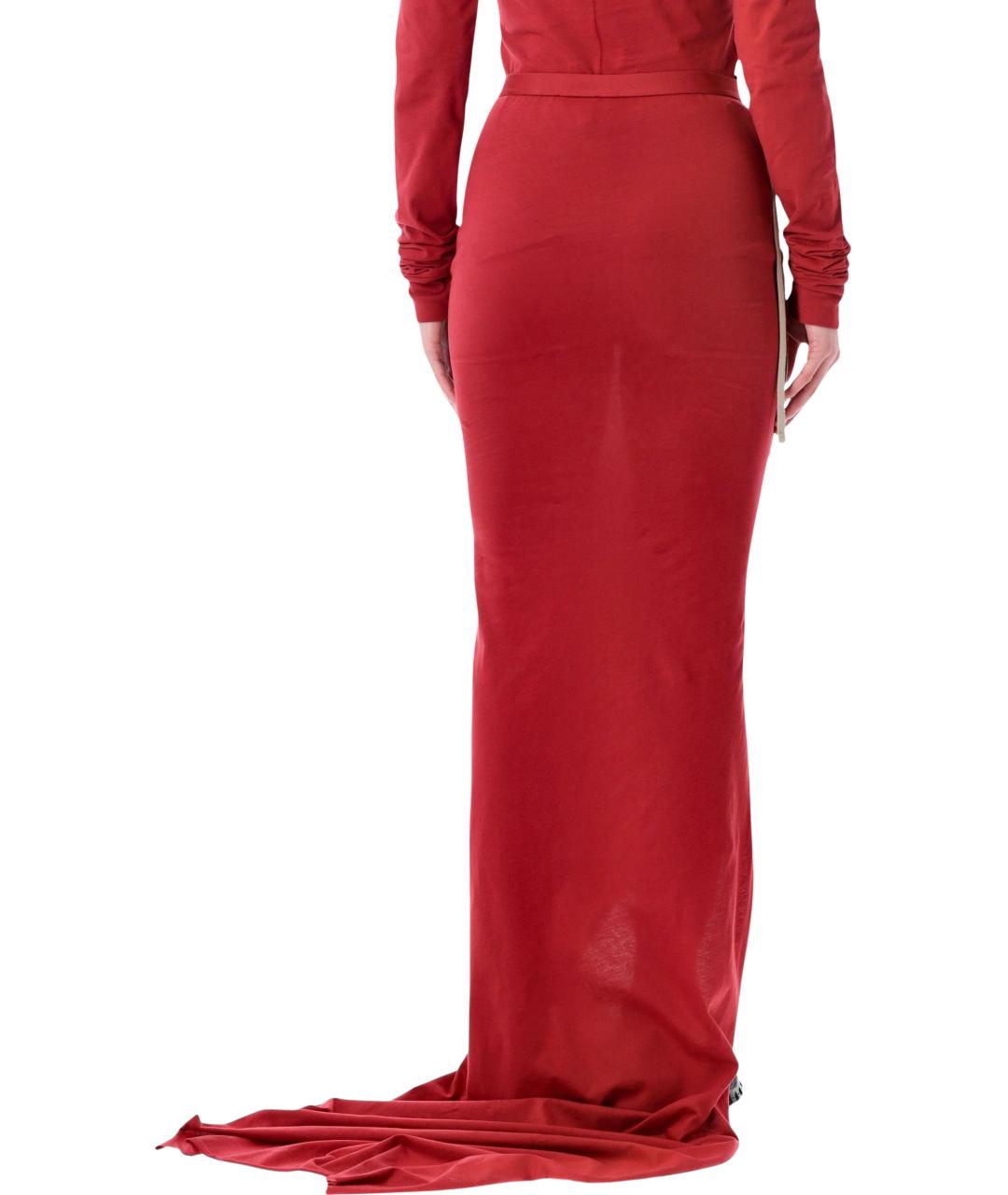 MONCLER Красная юбка миди, фото 2