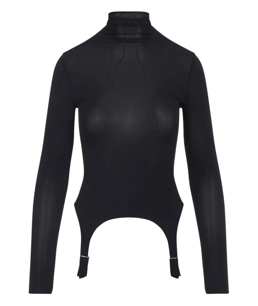 JEAN PAUL GAULTIER Темно-синяя вискозная водолазка, фото 1