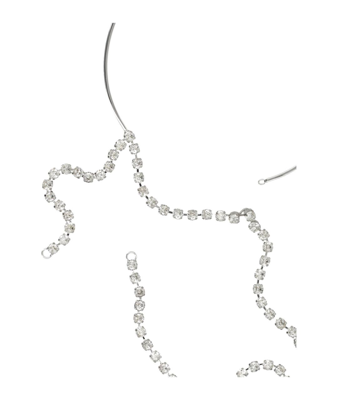 MM6 MAISON MARGIELA Серебряное металлическое колье, фото 2