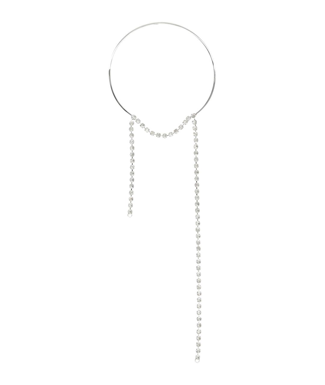 MM6 MAISON MARGIELA Серебряное металлическое колье, фото 1