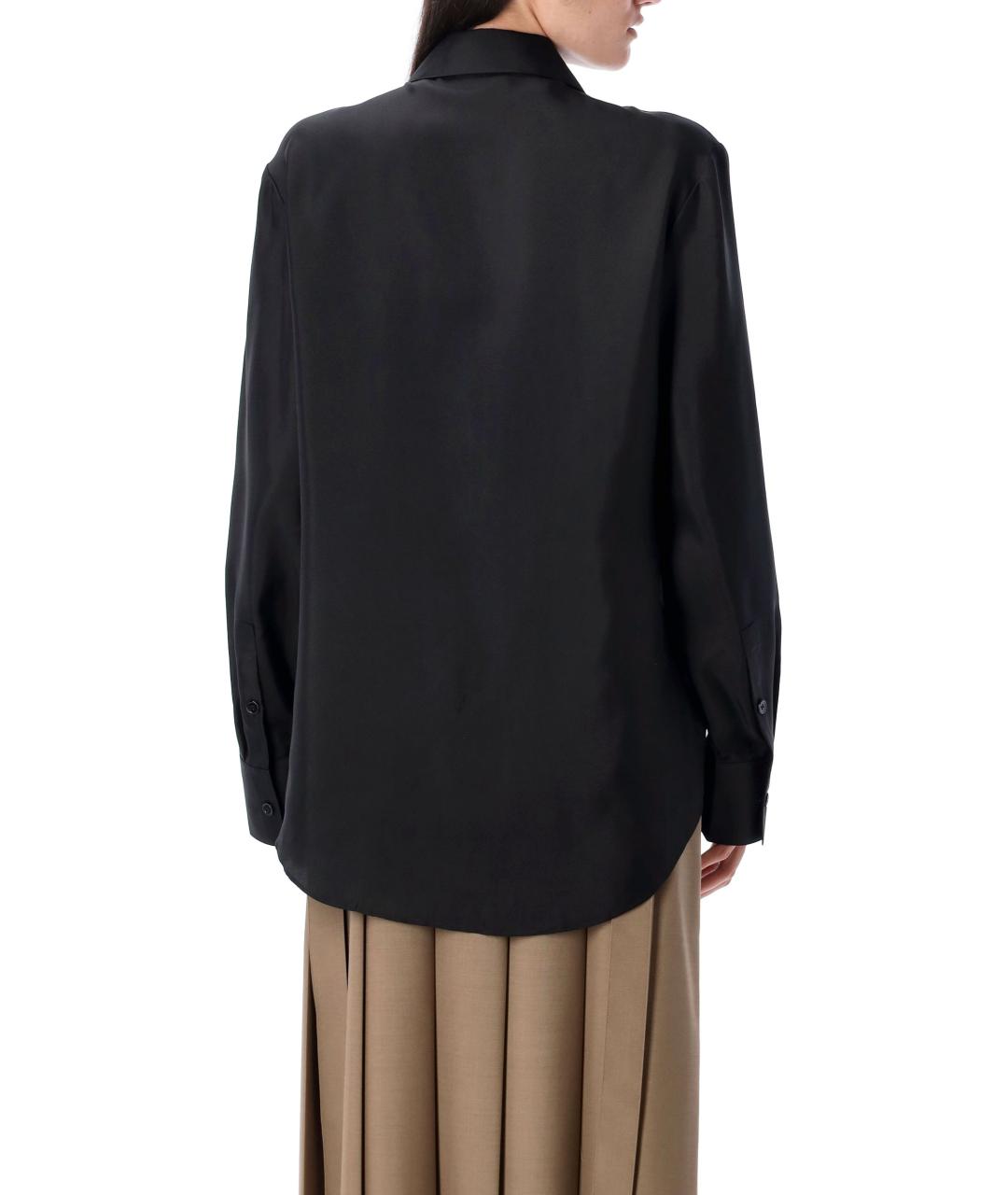 ROHE Черная шелковая рубашка, фото 3