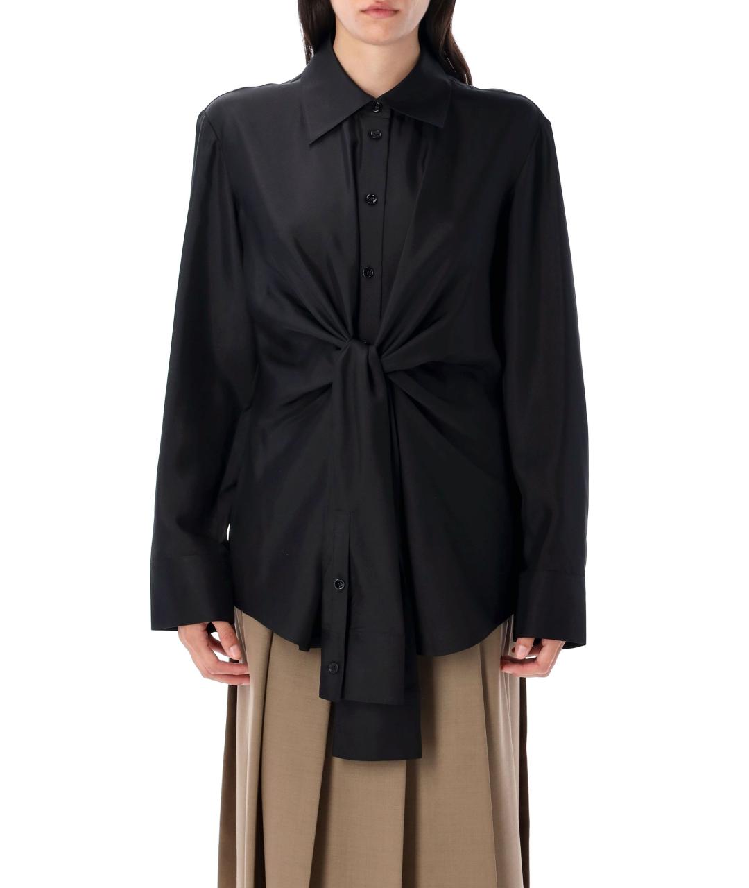ROHE Черная шелковая рубашка, фото 2