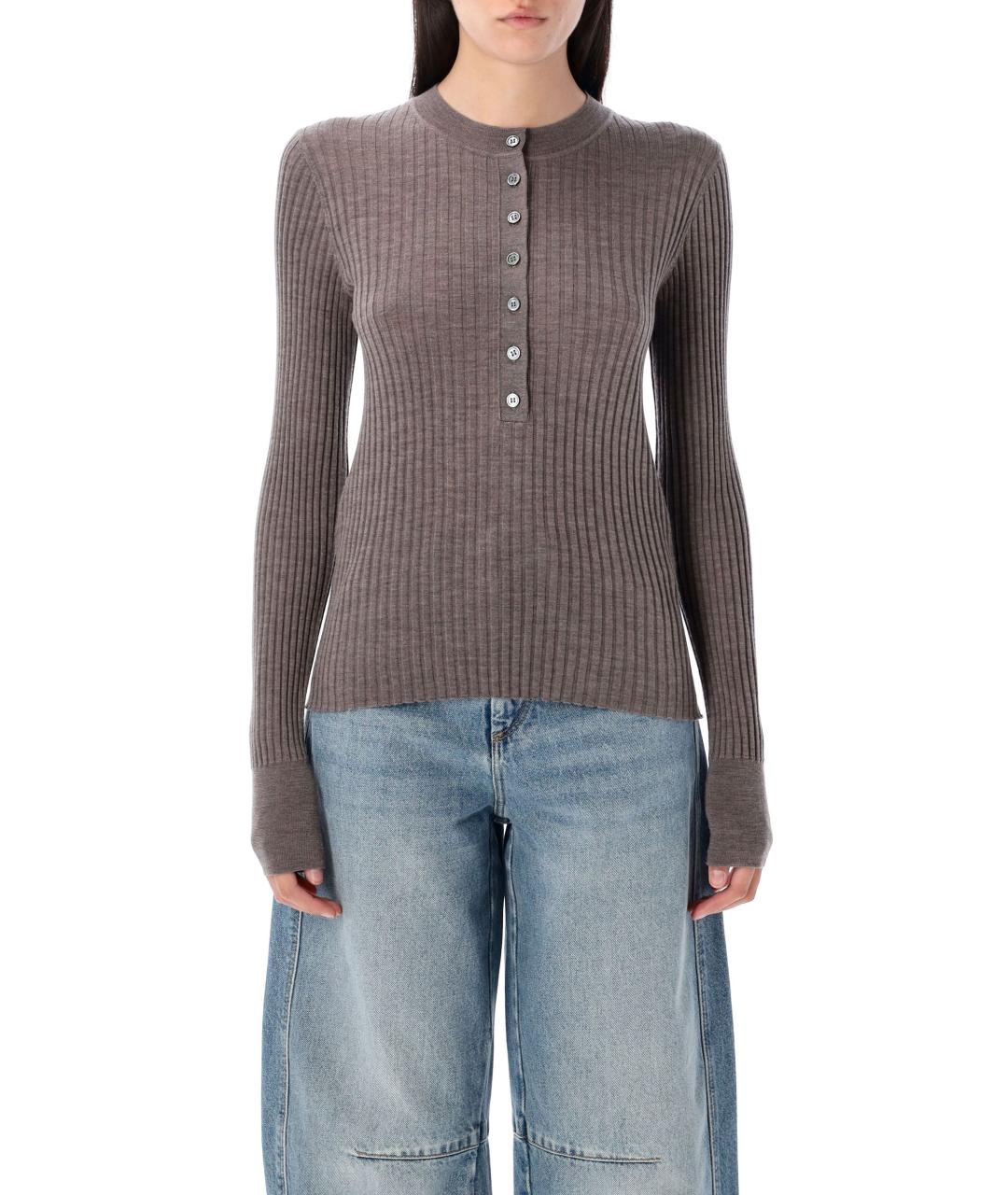 SOEUR Серый шерстяной джемпер / свитер, фото 1