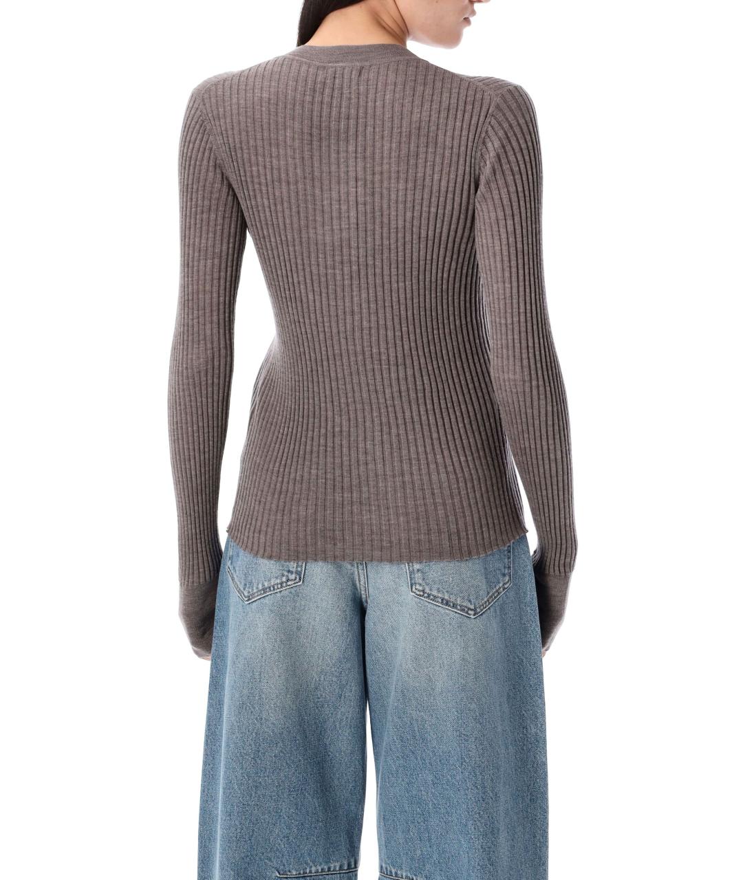 SOEUR Серый шерстяной джемпер / свитер, фото 2