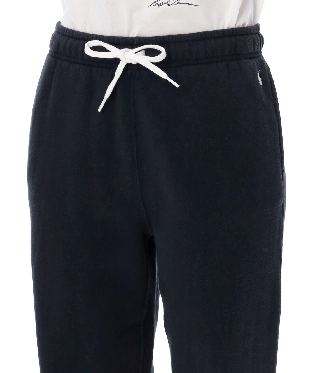 POLO RALPH LAUREN Черные хлопковые спортивные брюки и шорты, фото 4