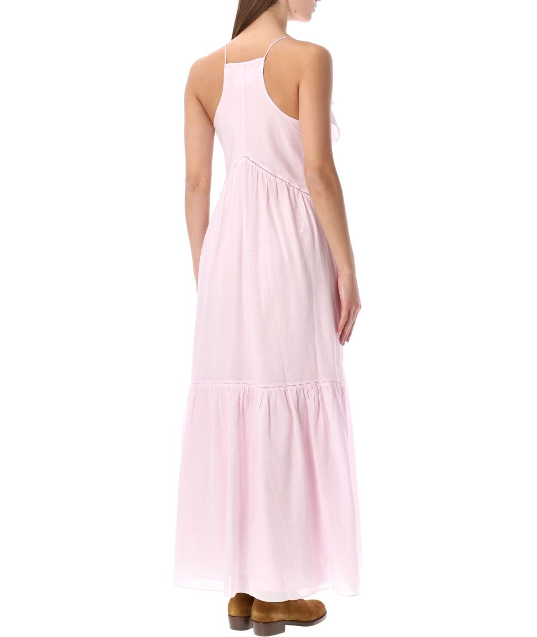 ISABEL MARANT ETOILE Розовое хлопковое повседневное платье, фото 2