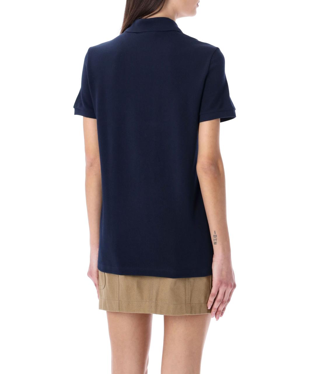 LACOSTE Синяя хлопковая футболка, фото 3