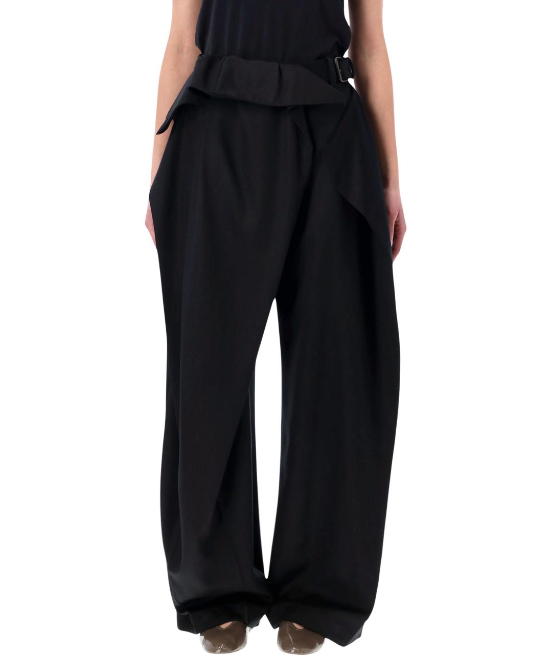 J.W.ANDERSON Черные шерстяные прямые брюки, фото 1