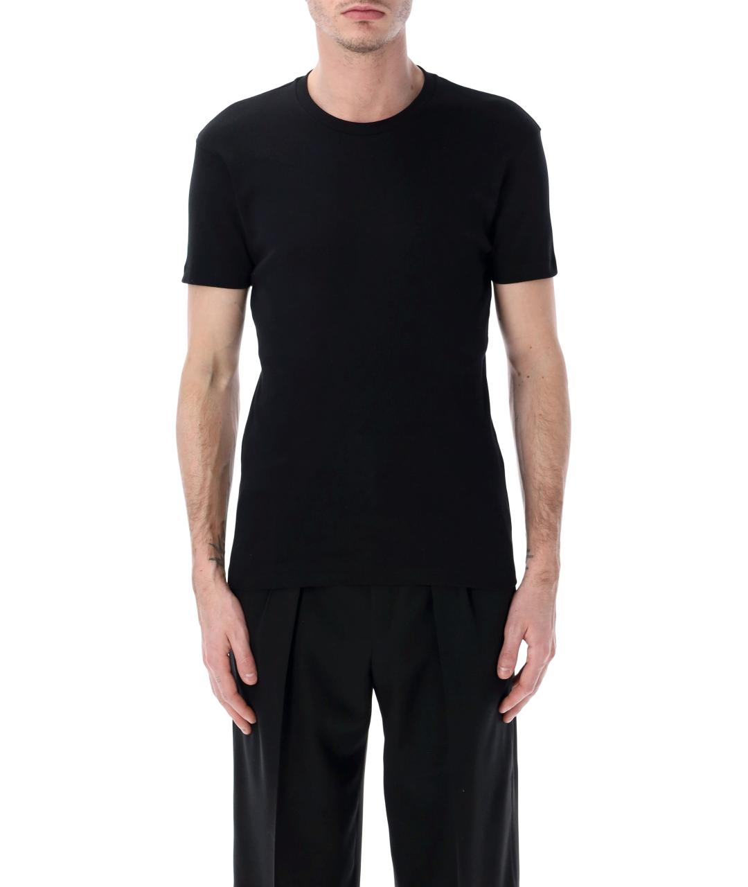 TOM FORD Черная хлопковая футболка, фото 1