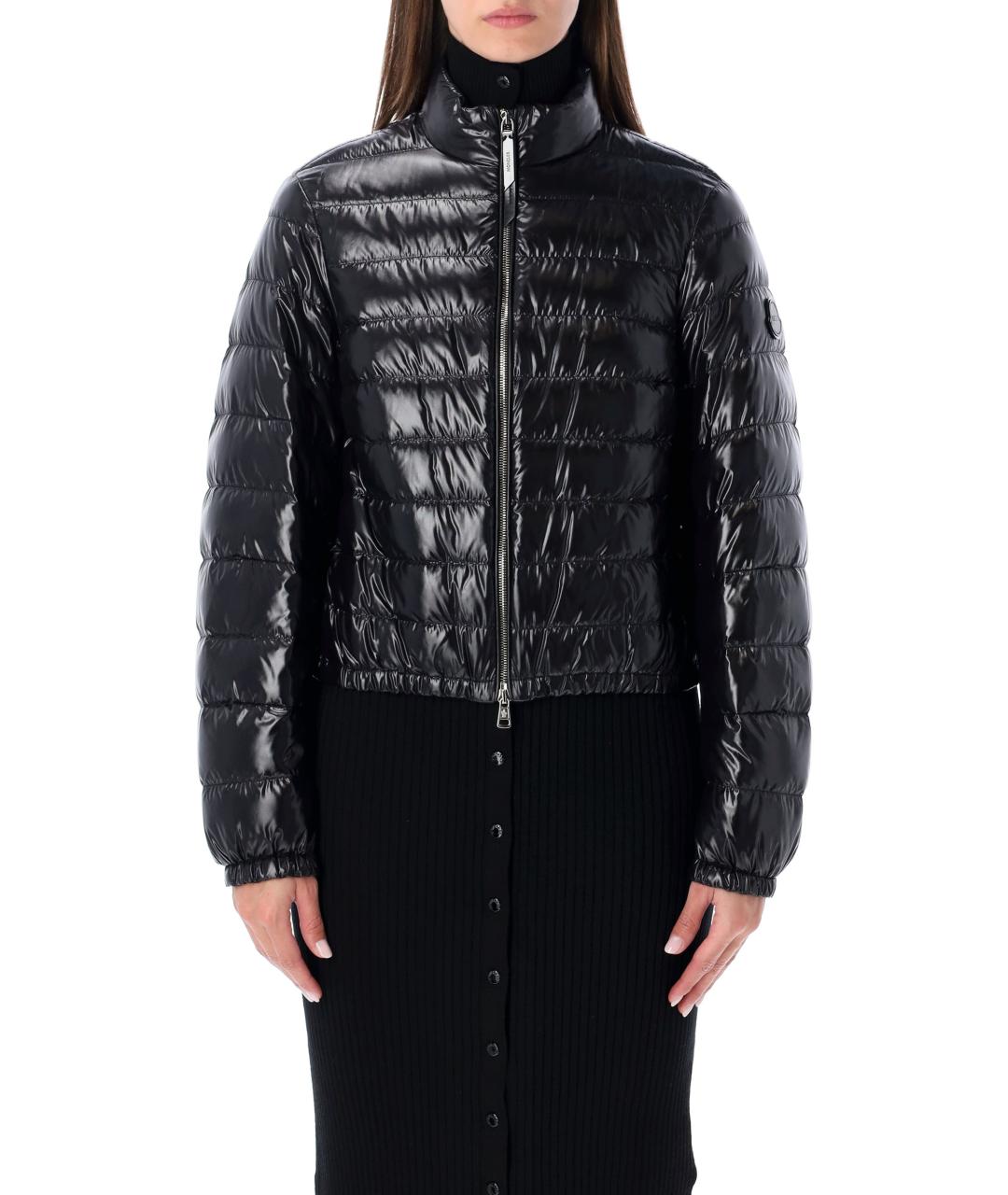 MONCLER Черная полиамидовая куртка, фото 4