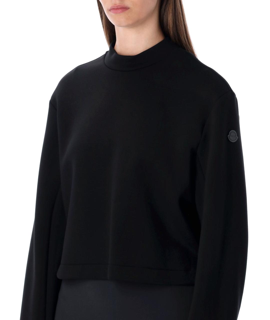MONCLER Черный вискозный джемпер / свитер, фото 3