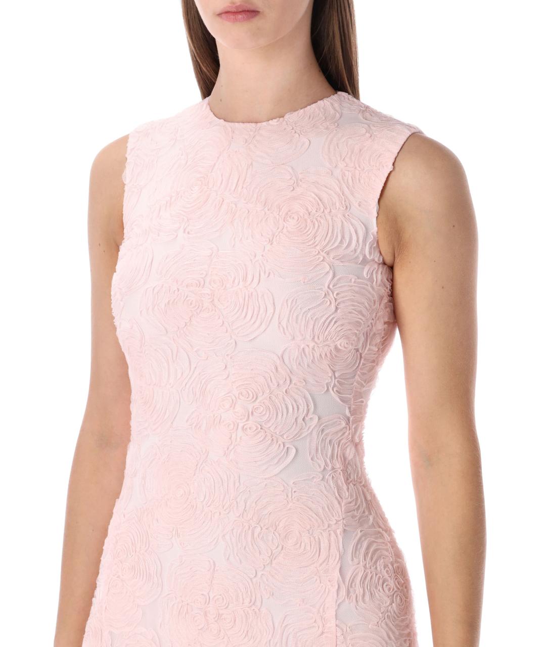 ROTATE Розовое полиэстеровое платье, фото 3