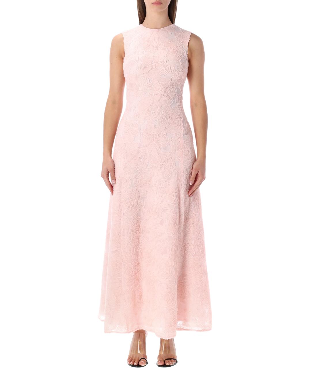 ROTATE Розовое полиэстеровое платье, фото 1