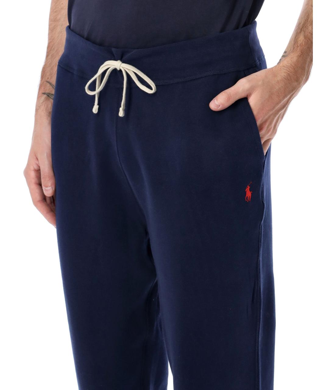 POLO RALPH LAUREN Темно-синие хлопковые повседневные брюки, фото 4