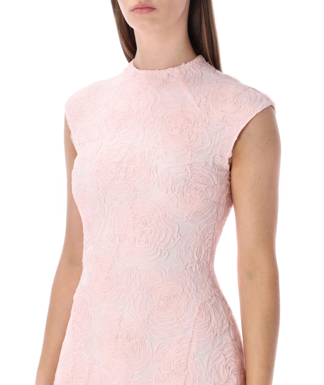 ROTATE Розовое полиэстеровое вечернее платье, фото 4