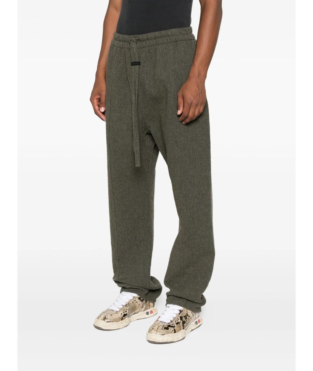 FEAR OF GOD Зеленые шерстяные повседневные брюки, фото 2