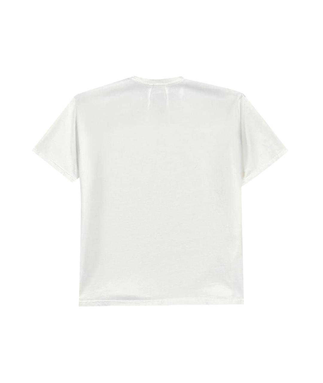 RHUDE Белая хлопковая футболка, фото 2