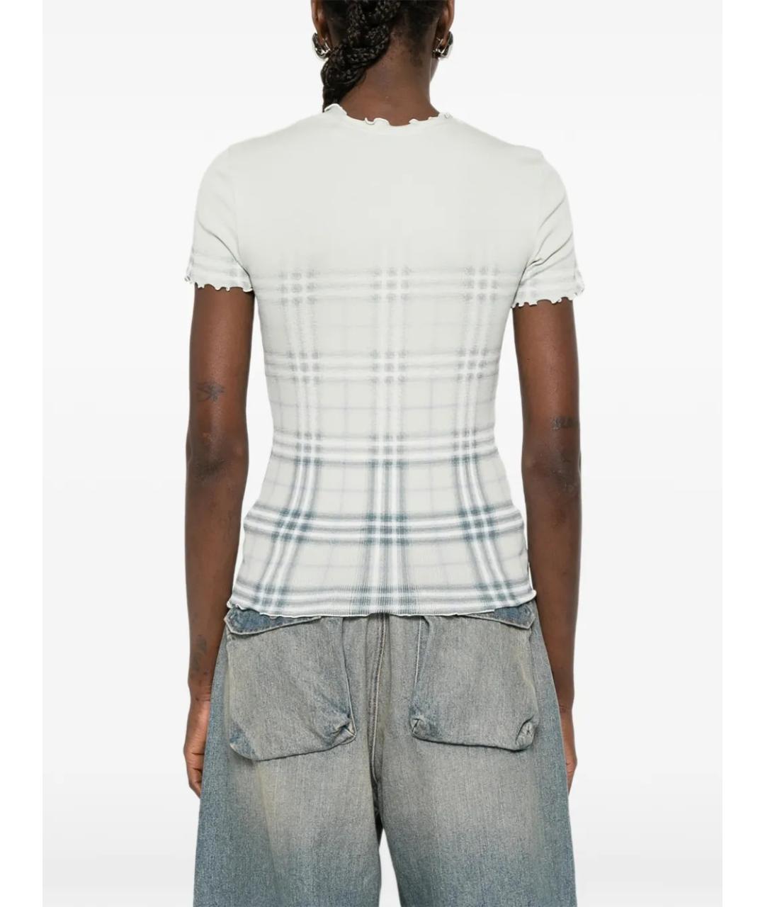 BURBERRY Мульти хлопковая футболка, фото 4