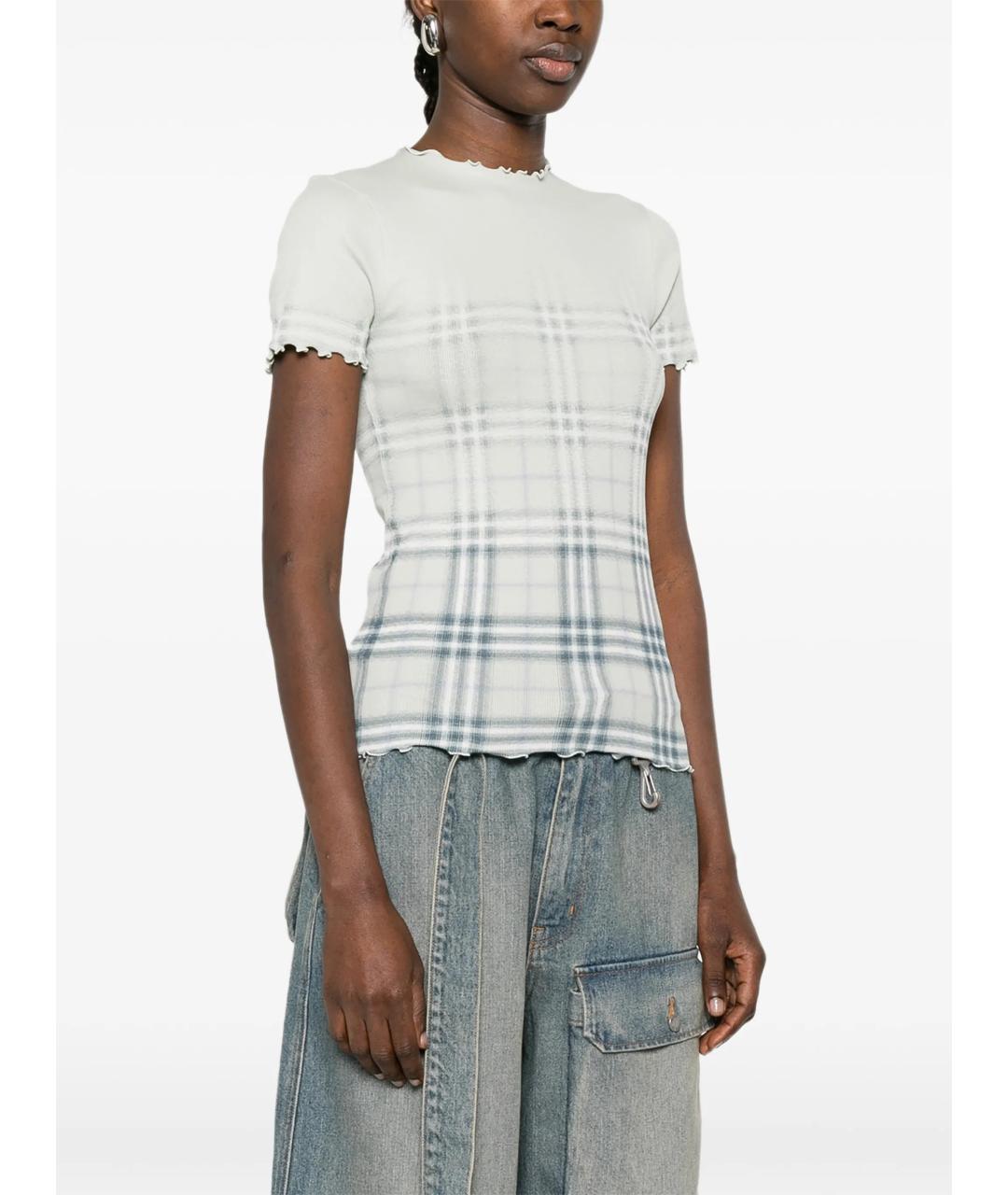 BURBERRY Мульти хлопковая футболка, фото 3