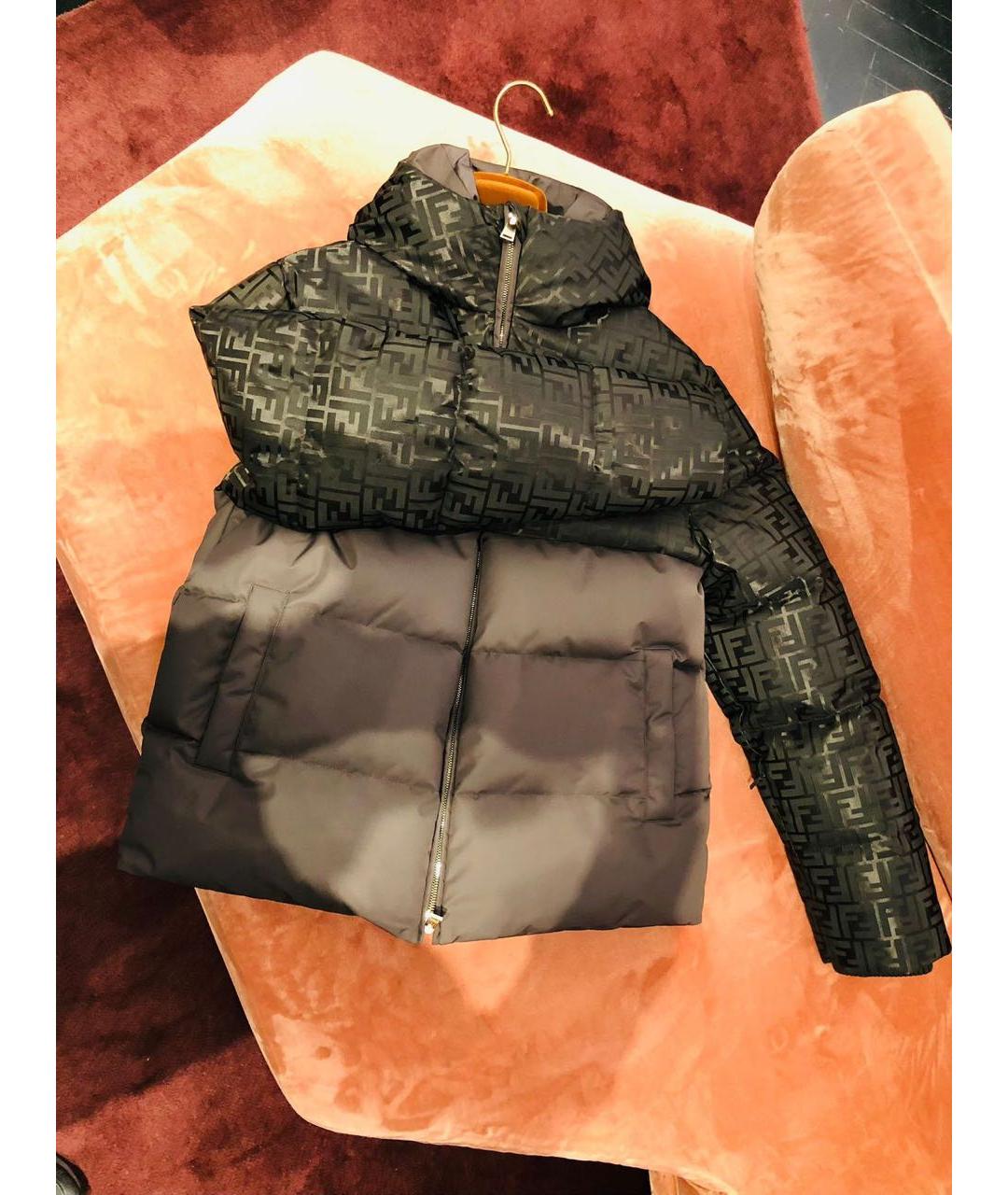 FENDI Бордовый пуховик, фото 6