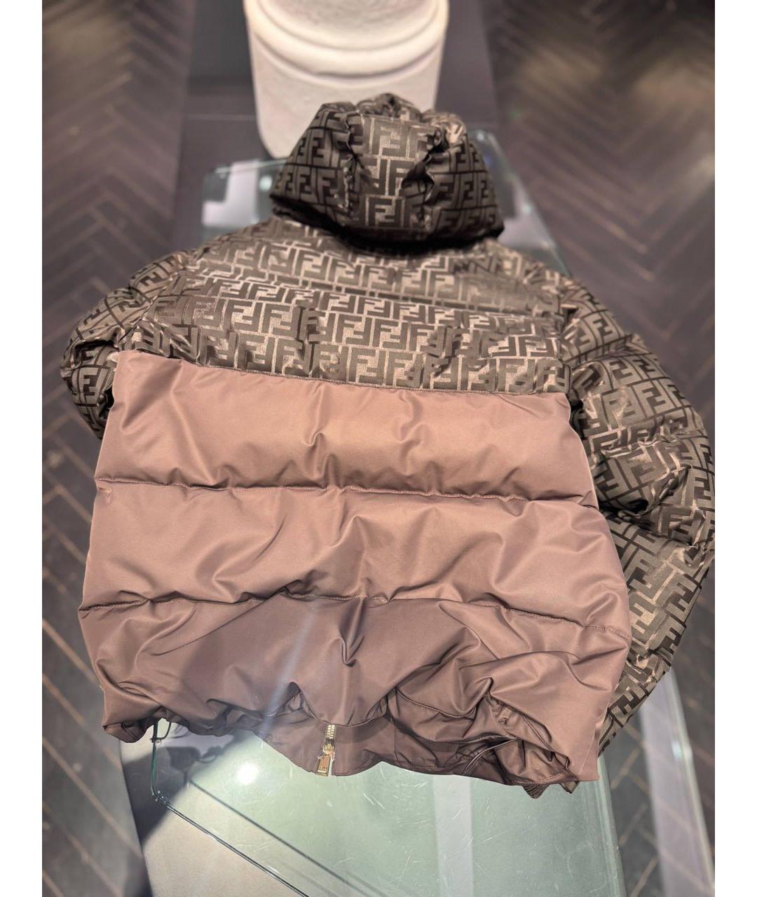 FENDI Бордовый пуховик, фото 8