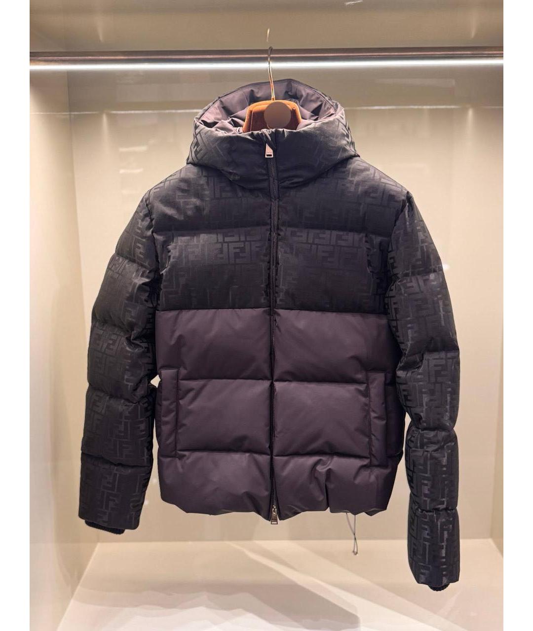 FENDI Бордовый пуховик, фото 3