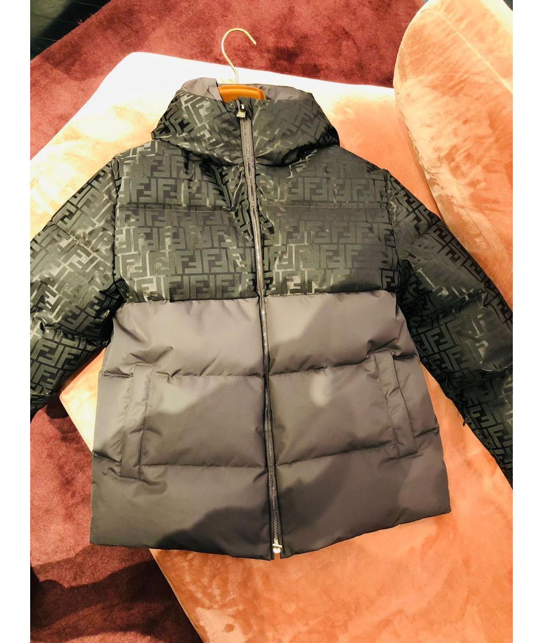 FENDI Бордовый пуховик, фото 5