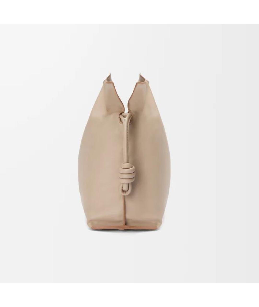 LOEWE Бежевая кожаная сумка через плечо, фото 4