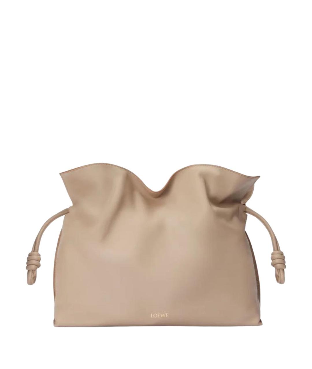 LOEWE Бежевая кожаная сумка через плечо, фото 1