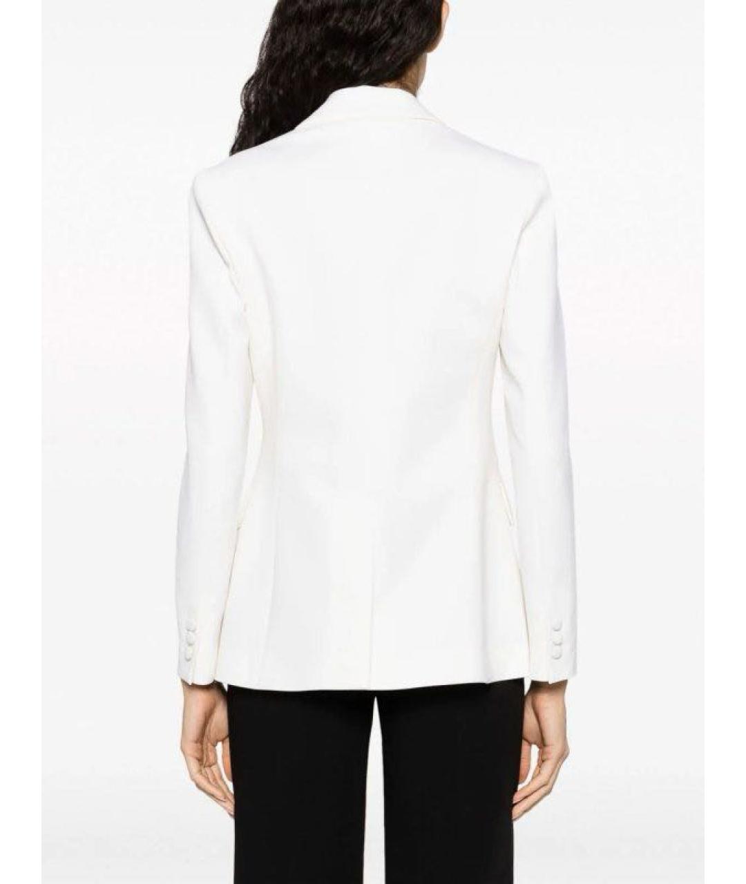 P.A.R.O.S.H. Белый шерстяной жакет/пиджак, фото 4