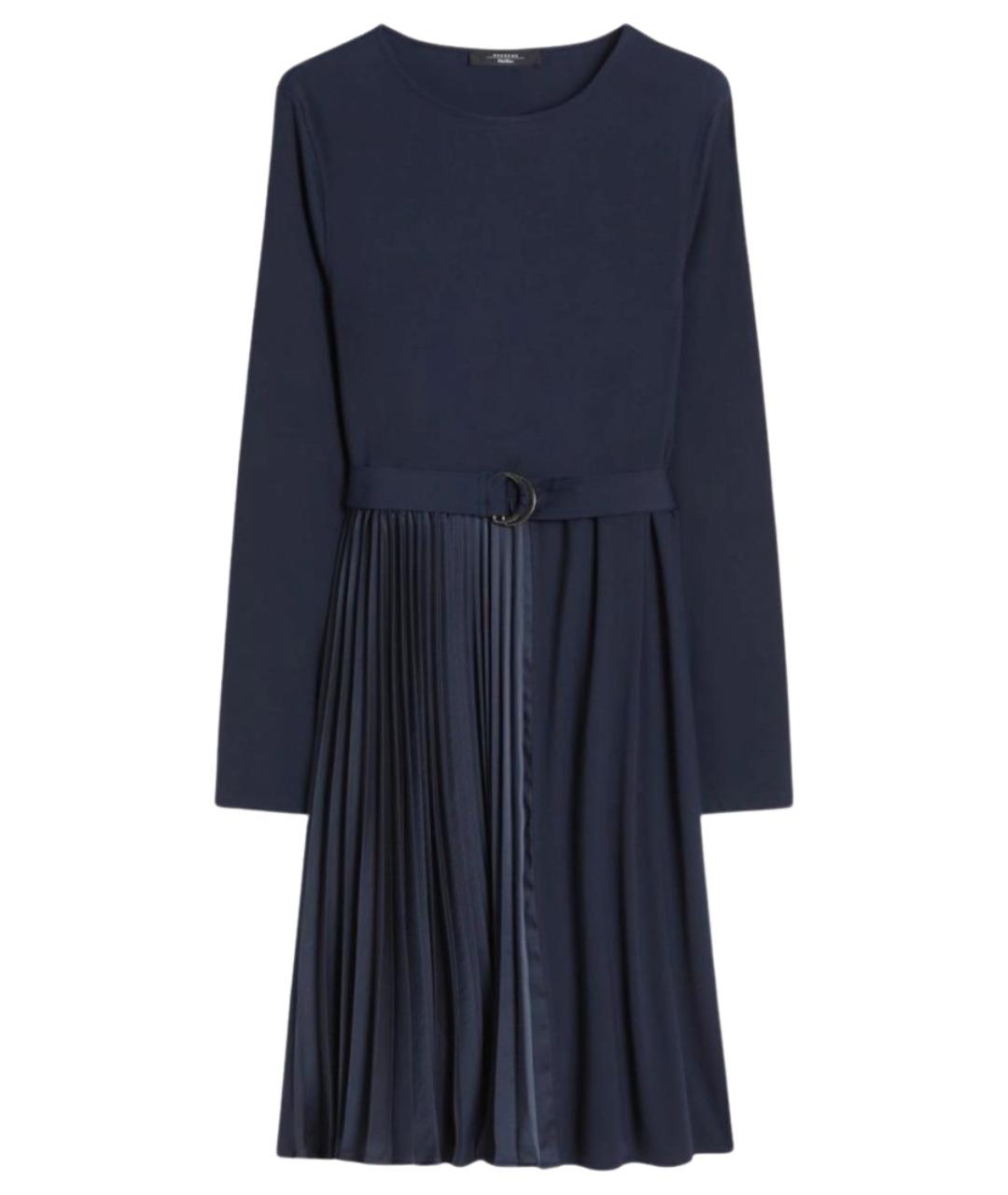 WEEKEND MAX MARA Темно-синее полиамидовое повседневное платье, фото 1